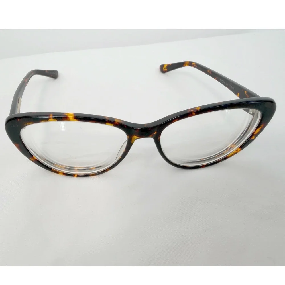 Christian Siriano CV Rose Tortoise Cat Eye‎ Eyeglasses Frames 56-16-140 103-118